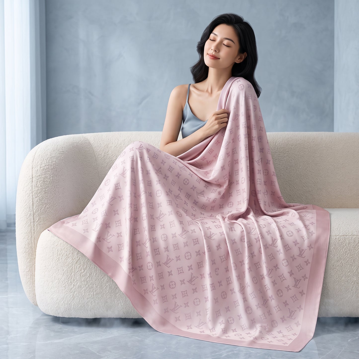 Cooling Blanket – Blush Pink 50" × 60"